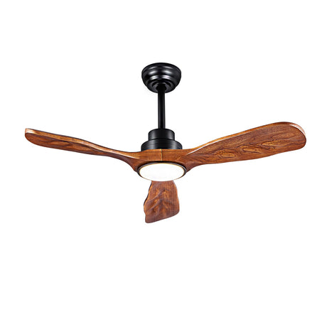 42” Ceiling Fan with Lights and Remote Control Ceiling Fan, Wooden Ceiling Fan with Lights Silent Reversible DC Motor with 3 Blades for Farmhouse, Living Room, Bedroom, Office. (Black + Walnut) ducrew