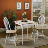 COASTER Hesperia Windsor Dining Side Chairs Natural Brown and White (Set of 4) Coaster Home Furnishings