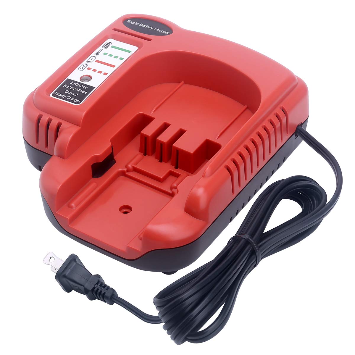 Elefly BDFC240 Battery Charger Compatible with Black and Decker 18V 14.4V 12V 9.6V 24V NiCD NiMH Battery HPB18 HPB18-OPE HPB14 HPB12 HPB96 HPB24, Compatible with Black and Decker 18V Charger ELEFLY