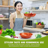Rich&Richer Wooden Salad Bowl Set 6 Pcs - 8 Inch Salad Bowls Large Serving, Woven Wooden Bowls for Food, Mixing Bowls for Kitchen Set - Wood Salad Bowl Set Serving Bowls Rich&Richer