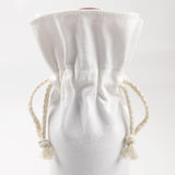 OKBA 10 PCS Sublimation wine gift bag blank, Canvas wine bottle bag with drawstring, Suitable for sublimation, screen printing, DIY graffiti Wedding Birthday Party Gift Bag OKBA