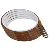 5 Pieces 8 inch Round Embroidery Hoops, Imitated Wood Plastic Display Frame for Cross Stitch Embroidery Round Hoops Arts Decoration guofa