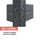 AR Shelving Heavy-Duty Garage Shelving, 4-Shelf Unit, 1000-Lb. Capacity Per Shelf, 60in.W x 24in.D x 70in.H, Model# TR18S410KGIFD9G00 AR Shelving