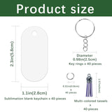 GEKIXUTP 160 Pcs metal Sublimation Keychain Blanks Bulk,Double Sided Sublimation Blanks Keychain Heat Transfer Keychain Blanks with Tassels,Sublimation Ornament Blanks key chain GEKIXUTP