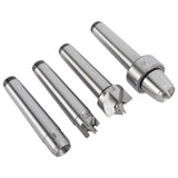 KUNTEC 4pcs MT2 Live Center Wood Lathe Drive Spur Cup Set #2 Morse Taper KUNTEC