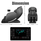 Real Relax 2025 Massage Chair Full Body, Zero Gravity SL-Track Shiatsu Massage Recliner with Heat, APP Control, Child Lock, Body Scan Bluetooth Foot Roller, Favor 06, All Black Real Relax