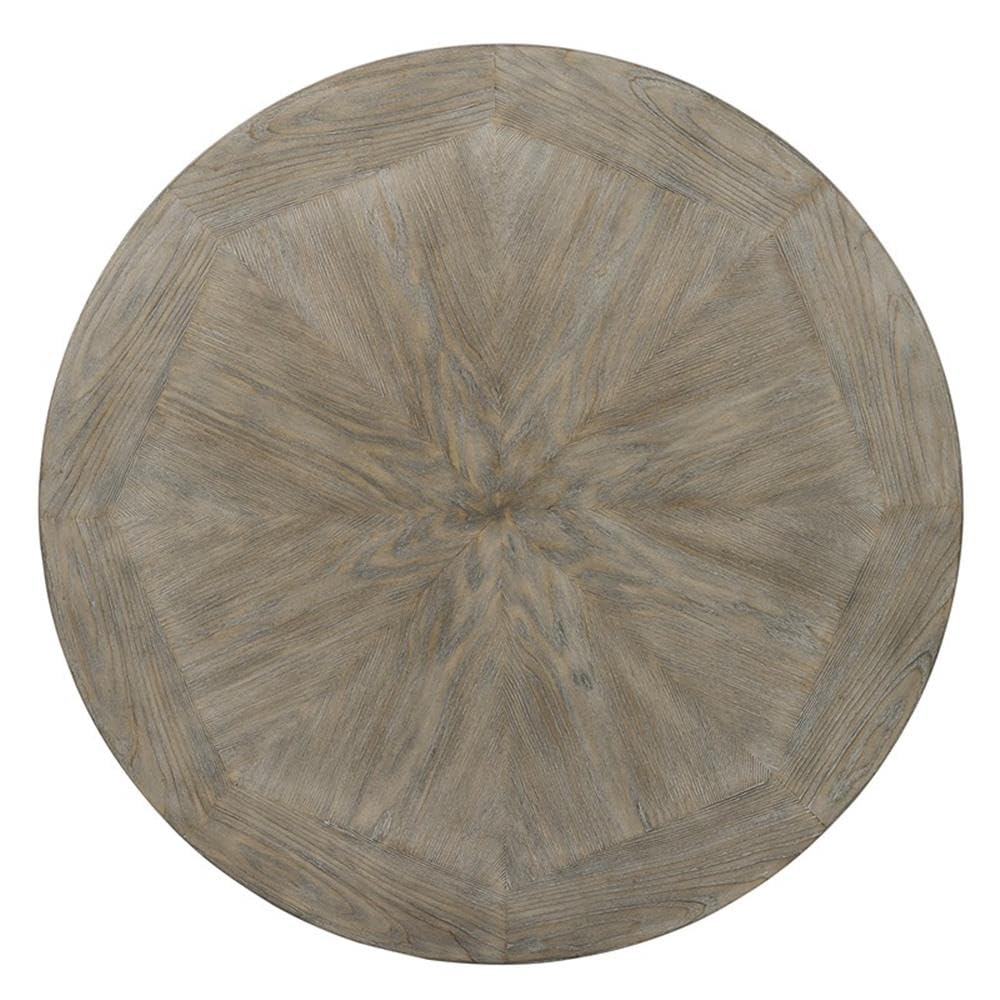 Powell - Linon Franklin Metal and Wood Pub Table in Pewter Powell