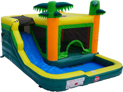 HapCap Commercial Bounce House Water Slide Combo with Blower for Kids or Adults,PVC Semi Commercial,Large Jumping House,Wet Dry Bounce House,Outdoor Birthday Party,15' x 13'x 9.4' (Without Blower)