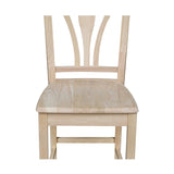 International Concepts 24-Inch FanBack Stool, Unfinished IC International Concepts