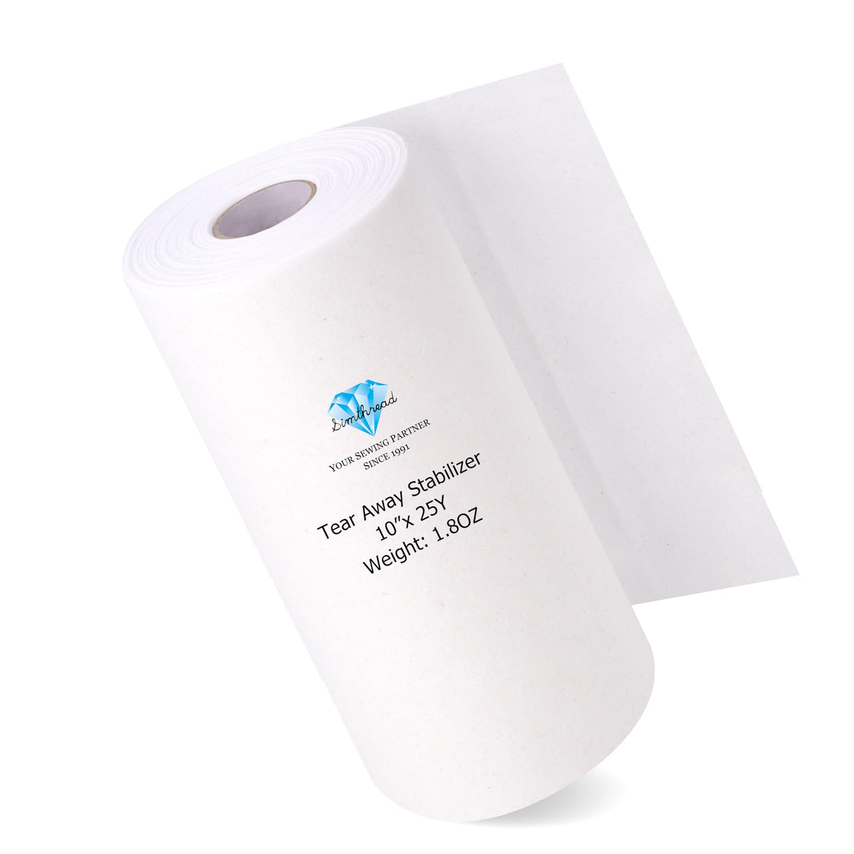 Simthread Tear Away Embroidery Stabilizer Backing - 1.8 Ounces Medium Weight 10" x 25 Yards/Roll Simthread