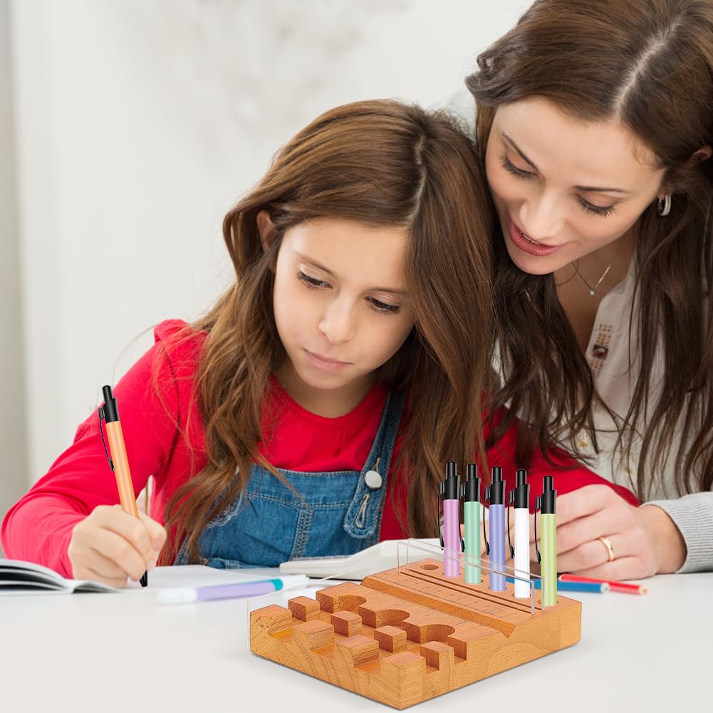 BENECREAT 5.9x5inch Rectangle Wood Sublimation Pen Tool, Sublimation Pen Holder Pen Clamp for Sublimation Pens Blank & Vinyl Stickers BENECREAT