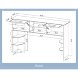 Realspace® Koru 60"W Hutch for Koru L-Shaped Or Straight Computer Desks, Natural Oak Realspace