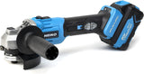 NEIKO 10881A Cordless Angle Grinder, 4 1/2-Inch Grinder with Variable Speed, 20V 4.0A Li-ion Rechargeable Battery, Powerful 8,000 rpm Brushless Motor, Grinders Power Tools, Cordless Grinder Tool NEIKO