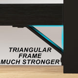 IBF Industrial Modern 5-Cube Storage Organizer Bookshelf in Black Oak, 47 Inch IBF