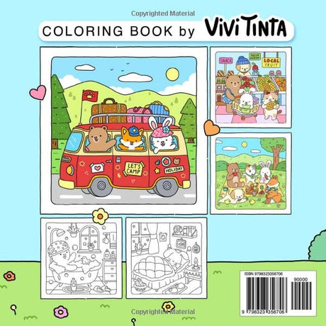 Fuzzy Friends: Super Cute Coloring Book for Adults and Teens Featuring Adorable Animals Characters (Fuzzy Friends Coloring) Craydraw Press LLC