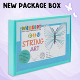 WEBEEDY DIY 3D String Art Kit for Adults Beginners, Butterfly Craft Kit, Include All Necessary Accessories and Frame, Christmas Home Wall Decorations Unique Gift WEBEEDY