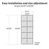 Fast-drying Outdoor Decking for Garden, Kennel, Storage Shed, Basement, Garage, Patio, Balcony,Bathroom, 10 PCS 12''x12'' Heavy-duty Interlocking Decking Tiles, Maximum Bearing Capacity up to 6613 LBs Romlits