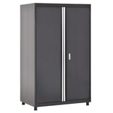 Sandusky Lee MF3F462472-9M Modular Base Metal Storage Cabinet with Adjustable Shelves, 200lb Capacity, 24" Depth x 46" Width x 72" Height, Black Sandusky