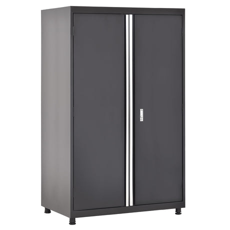 Sandusky Lee MF3F462472-9M Modular Base Metal Storage Cabinet with Adjustable Shelves, 200lb Capacity, 24" Depth x 46" Width x 72" Height, Black Sandusky