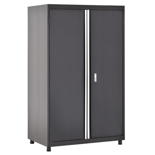 Sandusky Lee MF3F462472-9M Modular Base Metal Storage Cabinet with Adjustable Shelves, 200lb Capacity, 24" Depth x 46" Width x 72" Height, Black