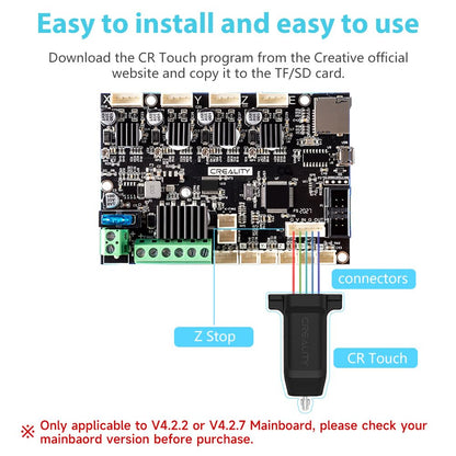 Creality CR Touch Auto Leveling Kit, 3D Printer Bed Auto Leveling Sensor Kit for Ender 3/ Ender 3 Pro/Ender 3 V2/ Ender 3 Max/Ender 5/ and CR 10 with 32 Bit V4.2.2/V4.2.7 Mainboard - WoodArtSupply