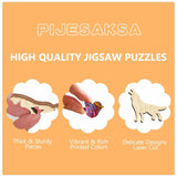 Wooden Puzzles for Adults, Flat Puzzle with 3D Visual Effect, Paper Carved Owl Puzzle, Wooden Jigsaw Puzzles for Adult, Unique Shape Wood Puzzles Adult, Wall Art Canvas Puzzle (M-11.4*11.2in-200pcs) Pijesaksa
