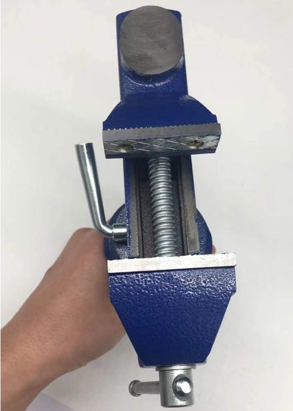 Sourcemall 360° Rotating Bench Vise, 2.5'' Cast Iron Table Vise Clamp for Woodworking, Hobby, DIY Craft (Clamping Range: 0-2.5inch) Sourcemall