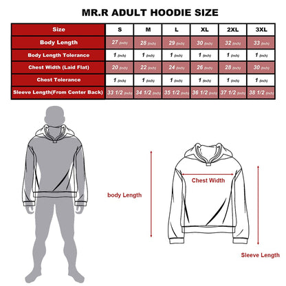 MR.R Sublimation Polyester Blanks White Hoodie Hooded Sweatshirt Cloth Unisex Style Pullover Casual Solid Color Sports Outwear Sweatshirts,XXXL size