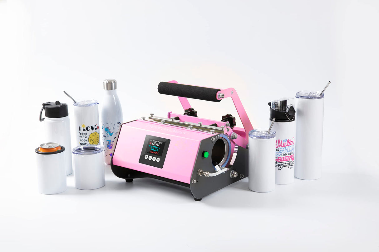 Craft Express Tumbler Press Machine for Crafting and Sublimation – for Use with Stainless Steel Tumblers and Skinny Bottles – Create Heat Transfers to Make Retail Products and Gifts Craft Express