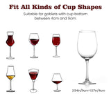 Nuovoware Wine Glass Rack - Under Cabinet Stemware Wine Glass Hanger Rack Holder for Bar Kitchen Cabinet, 3 Rows - Gold Nuovoware