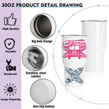 XccMe 30oz Stainless Steel Sublimation Tumblers Bulk,6PACK Double Wall Vacuum Insulated Coffee Mugs with Shrink Wrap Films and Splash Proof Lids,Travel Cups for DIY Gift,Coffee,Beverage White XccMe