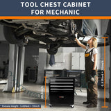 4-Drawer Tool Cart on Wheels, Rolling Tool Box，Heavy Duty Utility Industrial Service Cart Storage Organizer with Locking System, for Mechanic, Warehouse, Garage, Workshop Larmliss