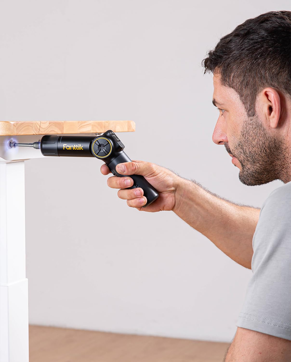 Fanttik Fold S1 APEX 3.7V Cordless Screwdriver, Electric Screwdriver, Screen Interaction, Pivot Handle, High/Low RPM Options, Max 7N.m, 1/4''Hex, Ideas DIY Tool - Deluxe Edition Fanttik