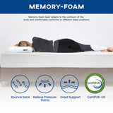 12 inch Gel Memory Foam Mattress Medium Firm Mattresses for Cool Sleep Relieving Pressure Relief CertiPUR-US Certified Mattress in a Box (Queen) FDW