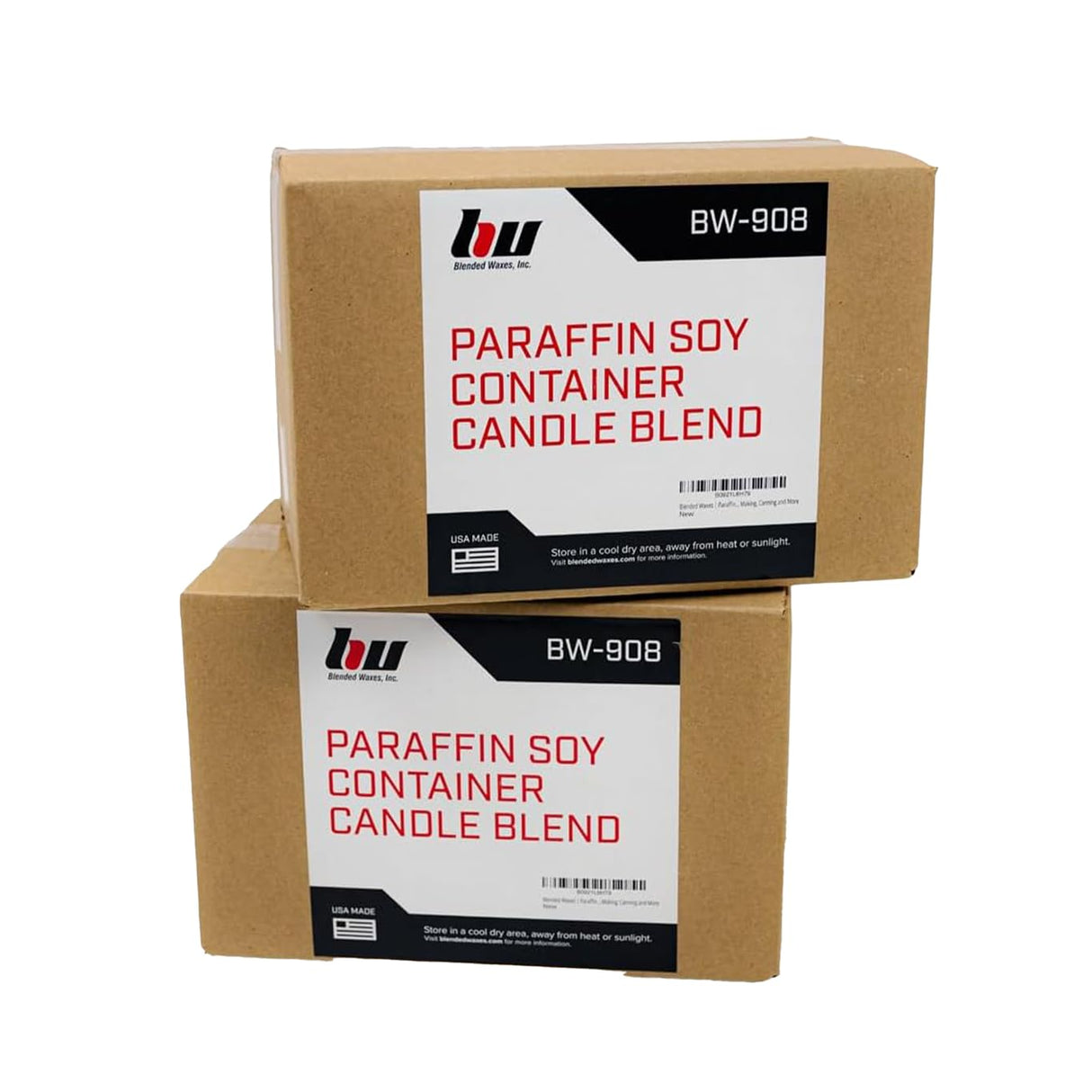 Blended Waxes, Inc. Soy Blend Paraffin Wax for Candle Making, Single Pour, Easy-to-Use Pastilles, Premium Mix of Paraffin & Soy Wax for Candles, Odorless & White, 20 lb BW Blended Waxes, Inc.