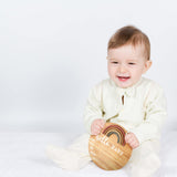 Wooden Baby Birth Announcement Sign Rainbow Baby Name Sign with Marker Pen Baby Arrival Sign Welcome Newborn Sign for Hospital Photo Prop Baby Shower Jetec