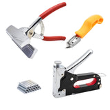 Yeeyeah Heavy Duty Stretching Canvas Pliers with Spring Return Handles, 3 in 1 Staple Gun for Upholstery with 1000 Staples for Art Oil Painting Stretching and Framing Yeeyeah