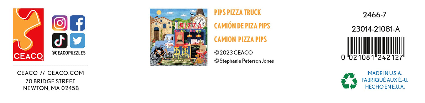 Ceaco - Food Trucks - Pip's Pizza Truck - 500 Piece Jigsaw Puzzle