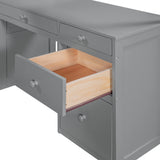 CITYLIGHT Twin Loft Bed with Desk and Shelves,Wooden Twin Size Loft Bed with Desk and Storage Drawers, Space Saving Loft Bed Twin for Kids Girls Boys (Twin,Grey) CITYLIGHT