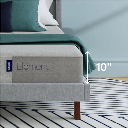 Casper Sleep Element Mattress, Full Size - Memory Foam + Support - 100-Night Trial - Medium Firm CertiPUR-US Mattress, Grey