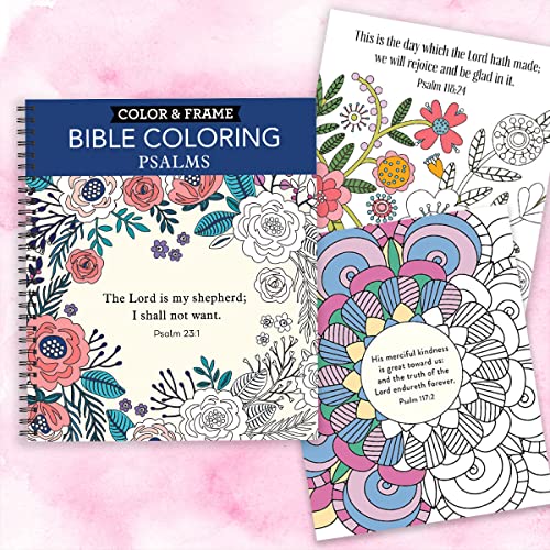 Color & Frame - Bible Coloring: Psalms (Adult Coloring Book) New Seasons