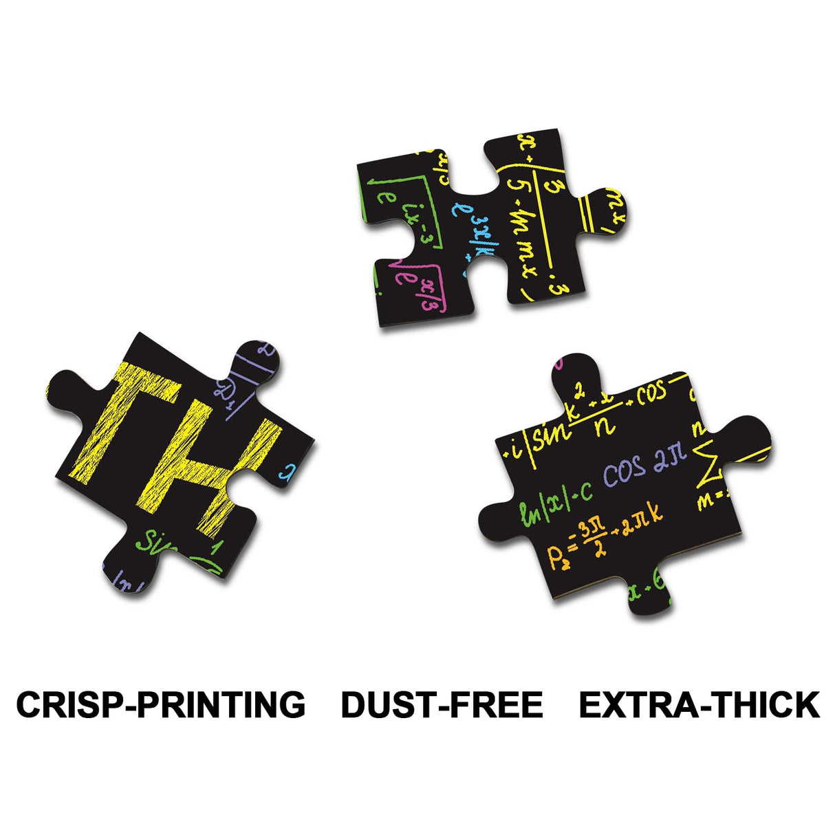 Math Formulas Puzzles 1000 Pieces for Adults, Impossible Difficult Jigsaw Puzzles Neon Art Puzzle, Funny Family Puzzle Collage Challenging Puzzles BBOLDIN