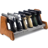 Lobao Gun Rack Cherry Solid Wood Pistol Rack and Firearm Safe Storage Organizer - Premium Pistol Rack Solution (FAS Cherry Wood) Lobaoera