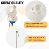 FLKQC Yarn Ball Winder, Hand-Operated Yarn Ball Winder Swift Yarn Winder, Yarn Cake Winder, Needlecraft Yarn Ball Winder Hand-Operated (Blue) FLKQC