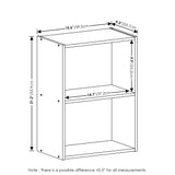 Furinno Luder Bookcase / Book / Storage, 2-Tier, White Furinno