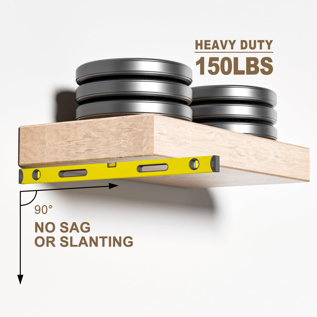 Floating Shelf Bracket Heavy Duty,Decorative Floating Shelf Hardware Hidden Black Metal Fireplace Mantel Brackets (43"X6"X1.0") Craftersmark