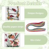 WEBEEDY 20 Sets Paper Quilling Kit for Adults Beginners,Spring Animal Flower Greeting Cards Making Kit with Instruction Tutorial,Handmade Bee Butterfly Dragonfly Quilling Card for Friends Families WEBEEDY