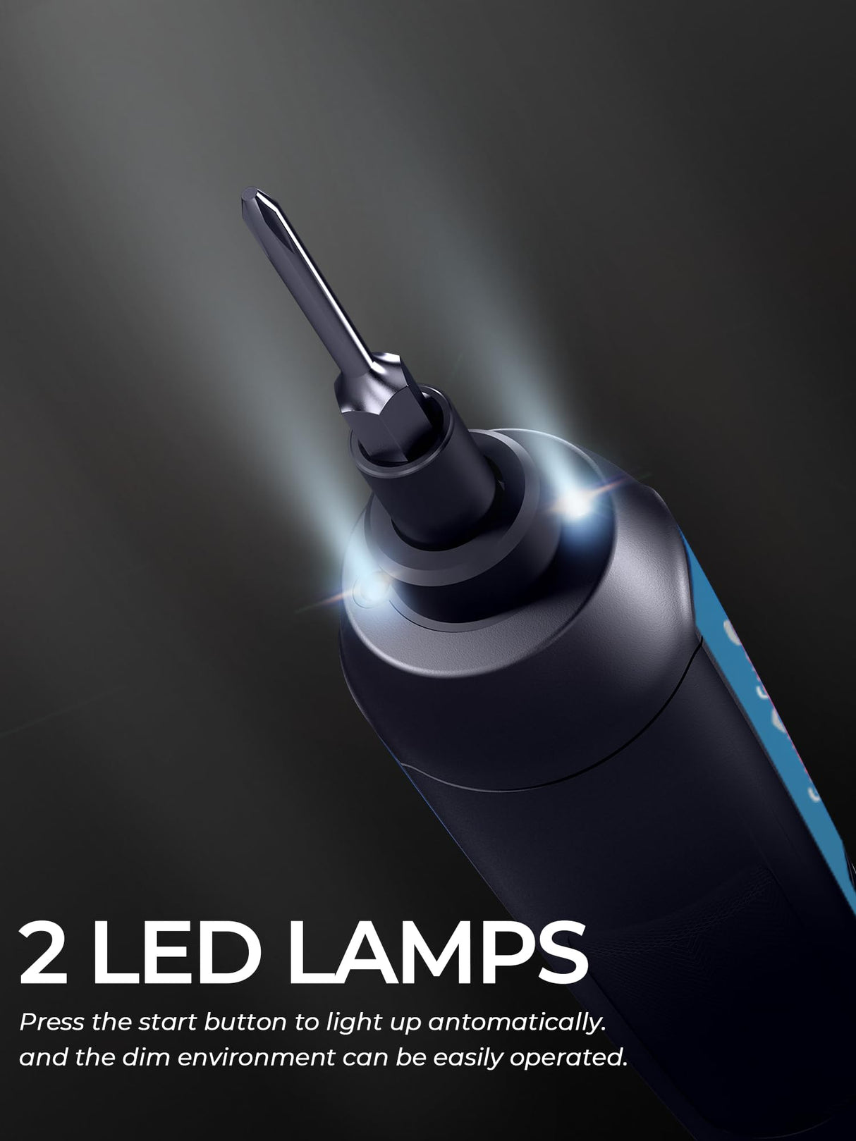 DongCheng 4V Cordless Electric Screwdriver, 2000mAh Battery Powered Rechargeable Screwdriver with 3 Torque Setting Up to 5N.m, 300RPM, Dual LED Lights, 8pcs 2-Inch Magnetic Screw Bits for Home DIY Dong Cheng