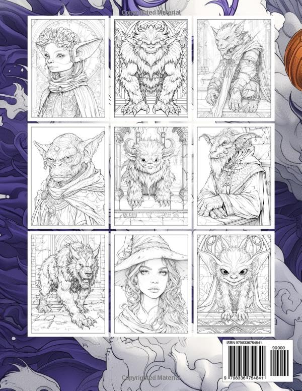 Wicked Creatures Coloring Book: Goblins, Witches & Monsters (Fantasy World of Coloring)