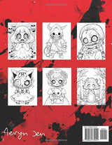 Anime Coloring Book: Creepy Kawaii Horror Majosta